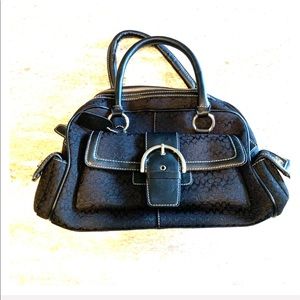 Coach Black Top Handle Purse